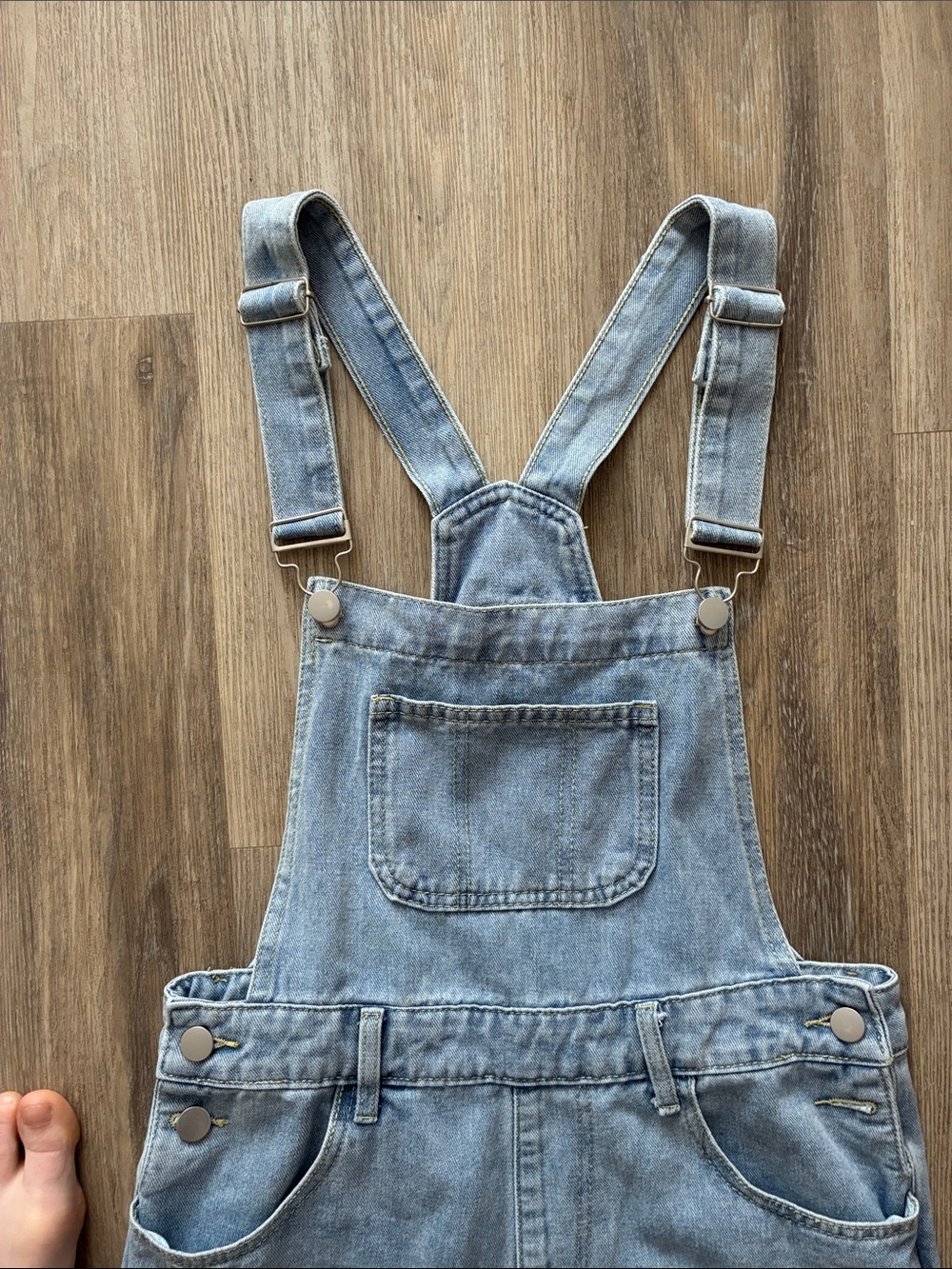 Distressed Denim Overalls - Picture 6 of 12
